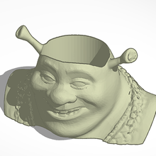 Shrek Pflanzer Drainage Loch 3d print model - Mito3D