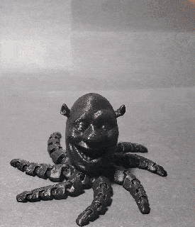 shrektopus shrek octopus toy flexi 3d print model - Mito3D