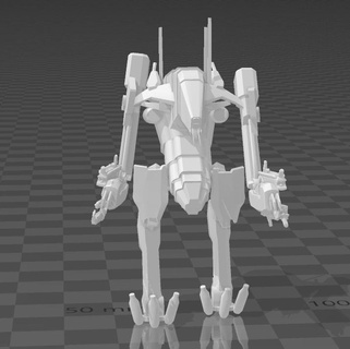 camarón extraterrestre exotraje mech juego distrito 9 caminante miniatura 3d print model - Mito3D