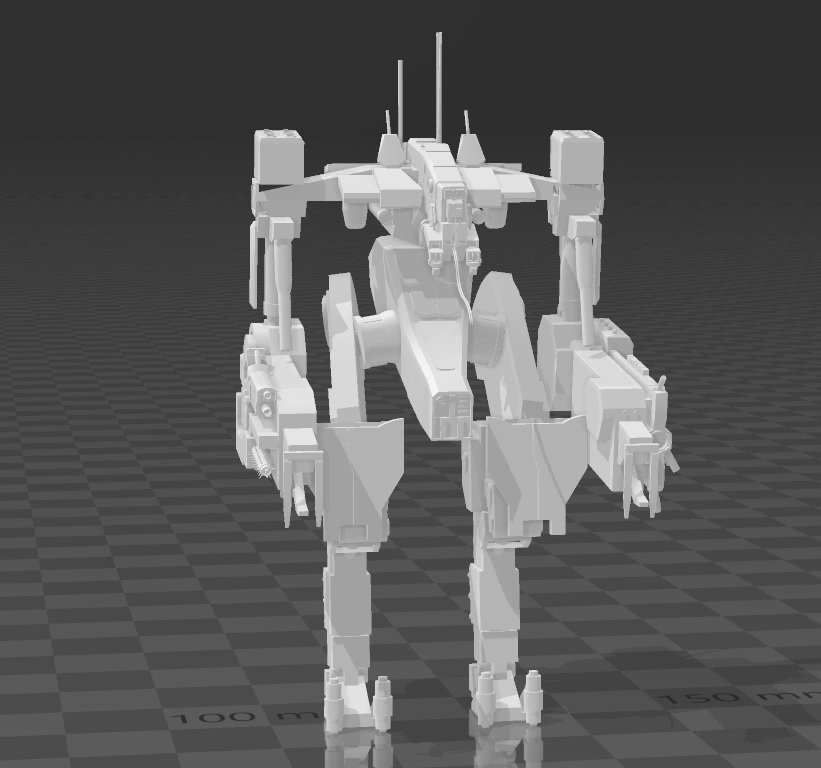 gamberetto alieno mech camminatore gioco quartiere 9 miniatura 3D print model - Mito3D