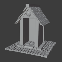 tombeau maison marteau guerre Mordheim Empire jeu plateau wargaming terrain 3d print model - Mito3D