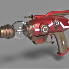 shrink ray game outer worlds various prop lasergun laser toy printable print cosplay replica theouterworlds raypistol pistol raygun scifi weapon gun shrinkray theshrinkray 3d print model - Mito3D