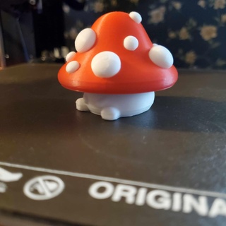 cogumelo cara pequeno armazenamento arte cogumelo cogumelo recipiente esconder personagem rosca 3d print model - Mito3D