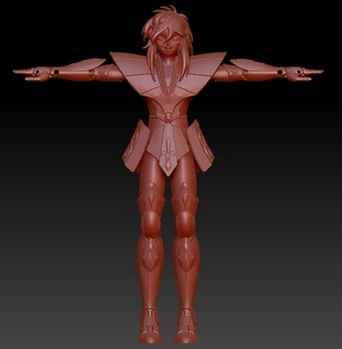 shun virgin articulation - saint seiya fant art virgo gentleman gold articulated figure 3d print model - Mito3D