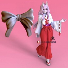 shuna time reincarnated slime bow cosplay art anime girl 3d print model - Mito3D