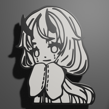 shuna reencarnado limo melhor menina anime arte narcótico geladeira magnético dual Exrtuder sacerdote demônio oni 3d print model - Mito3D