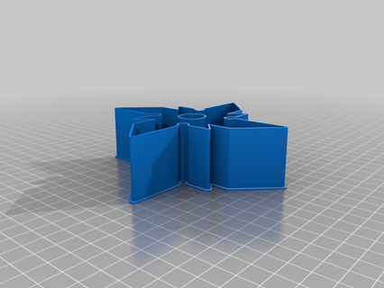 shuriken 0048 nestable box v2 thing 3d print model - Mito3D