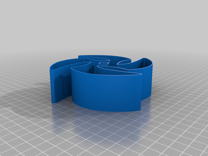 shuriken 004b nestable box v2 thing 3d print model - Mito3D