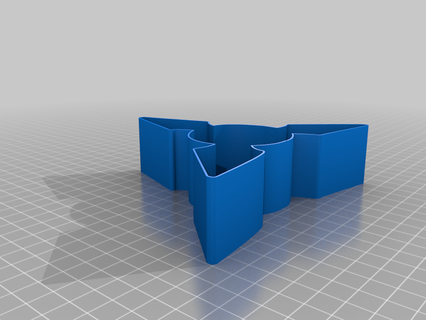 shuriken 0052 nestable box v2 thing 3d print model - Mito3D
