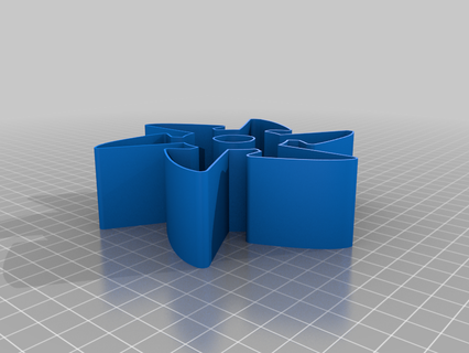shuriken 006f nestable box v2 thing 3d print model - Mito3D