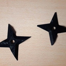 Shuriken 2 modeller ninja star uygulama Oyna oyun atlatmak dövüş sanatlar silgi 3d print model - Mito3D