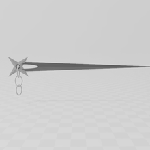 shuriken en épingle à cheveux bijoux joyau 3d print model - Mito3D