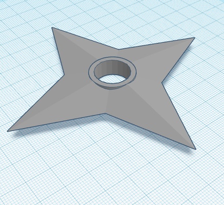 shuriken naruto yıldız ninja strella 3d print model - Mito3D