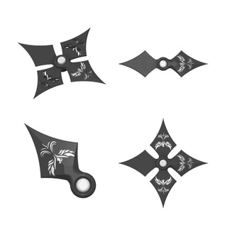 shuriken throwing star folding design phoenix style hidden blade cc3d 3d print model - Mito3D