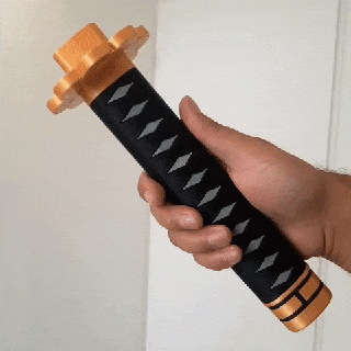 susui zoro kılıç Zoro Katana parça Ryuma tuhaf anime bıçak ağzı 3d print model - Mito3D