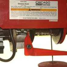 cierre la palanca de chicago electric puerto carga grúa herramienta partes el interruptor apagado automático 3d print model - Mito3D