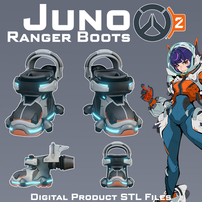 fi juno espacio guardabosque botas supervisión 2 cosplay juegos bricolaje diy imprimible disfraz zapatos juguetes 3d print model - Mito3D