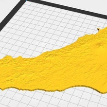 sicily various topographic topogrphy island sicili 3d print model - Mito3D