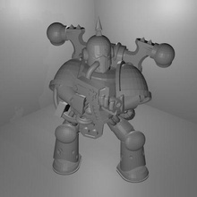 sick marines 40k chaos space death guard marine miniature nurgle plague proxy warhammer games 3d print model - Mito3D