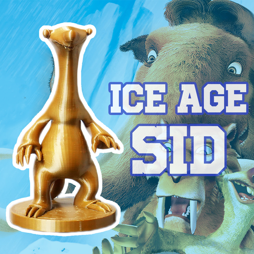 sid de la era hielo art edad los juguetes funcional diversión personaje dibujos animados 3D print model - Mito3D