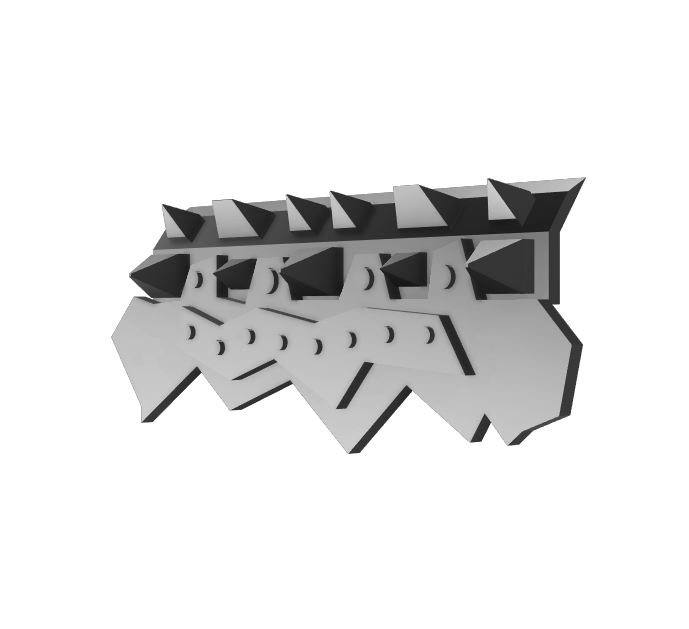 side armor 10 grot tank 3D print model - Mito3D