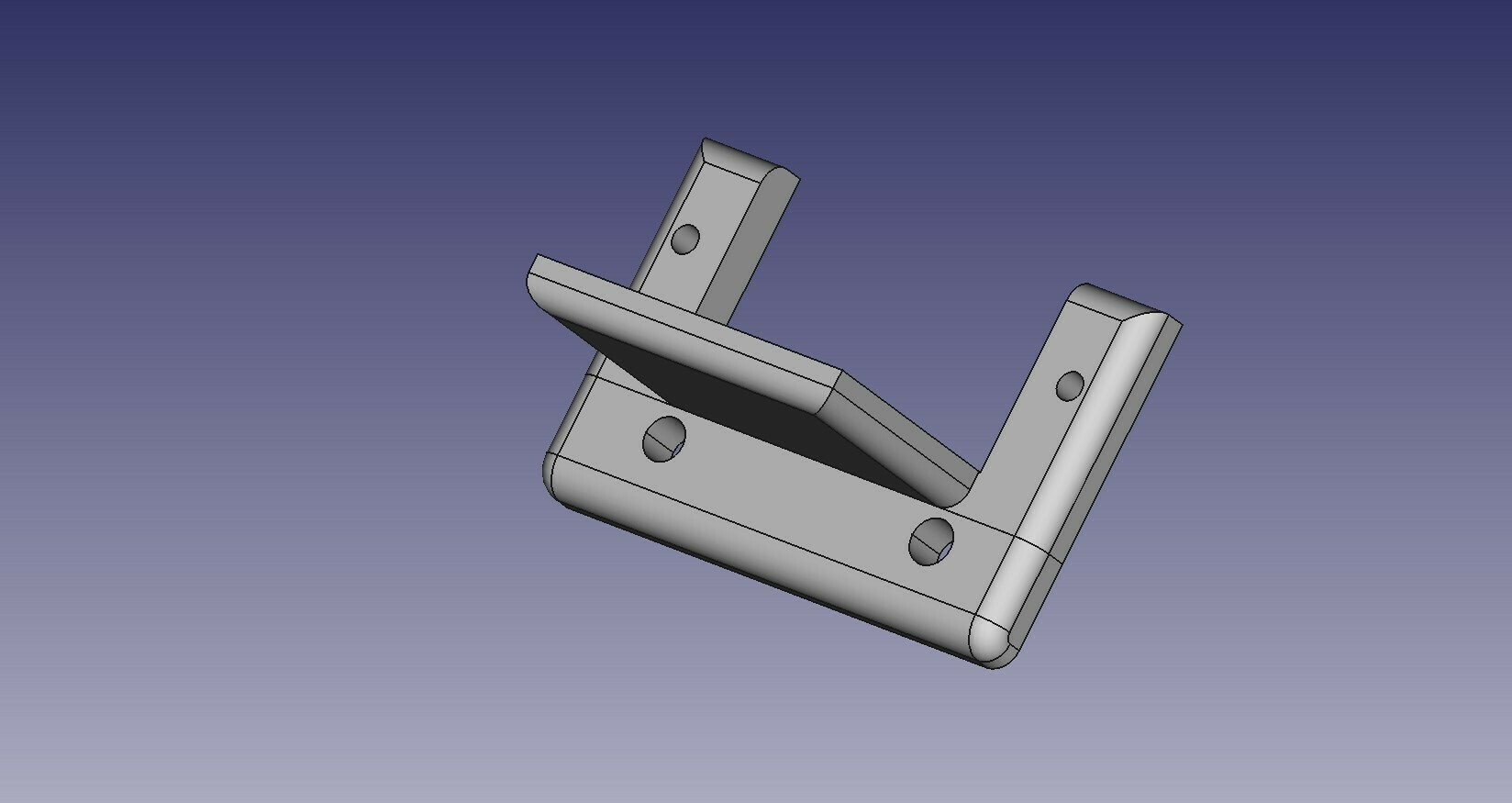 side servo mount 3D print model - Mito3D