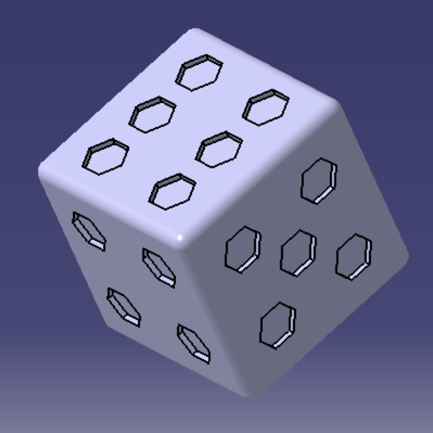 6 sided dice game thu games 3D print model - Mito3D