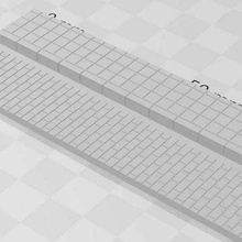 Bürgersteig 15 mm breit Straße 20 100 Pflaster ho Platte Rahmen Modellieren Schiene Zug Miniatur 1 87 Sncb Diorama SNCV mnvb Straßenbahn Dekor 3d print model - Mito3D