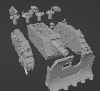 siege battle tank 3d print model - Mito3D