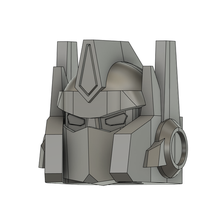 siege earthrise kingdom optimus prime head 3d print model - Mito3D
