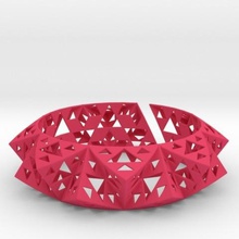 sierpinski pulseira a arte fractal 3d print model - Mito3D