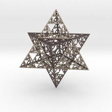sierpinski merkaba a arte da matemática tetraedro estrela espaço em tempo antena bashar fractal 3d print model - Mito3D