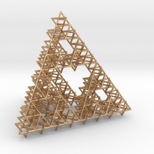 sierpinski tetrahedron variation art math variance 3d print model - Mito3D