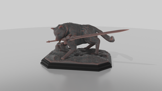 sif dark souls figure animal 3d printing 3d print model - Mito3D
