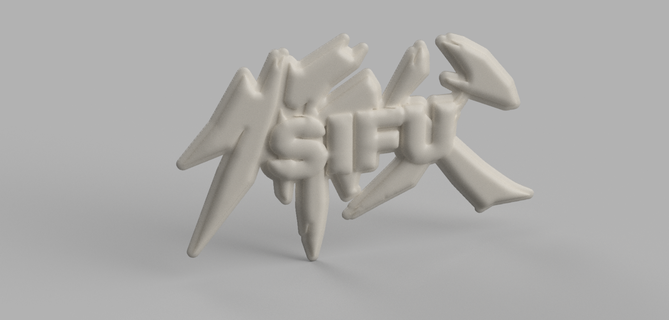 sifu logo Sanat video oyun dövüş sanatlar Kung fu mücadele kavga aksiyon macera istasyonu ps4 ps5 pc buhar ninja teori geliştirme grafik tasarım karakterler usta 3d print model - Mito3D