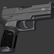 sig sauer p250 jeu pistolet la riposte 3d print model - Mito3D