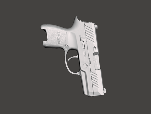 sig sauer p320 compact 40 no rail 3d gun mold tools pistol stl sc 3d print model - Mito3D