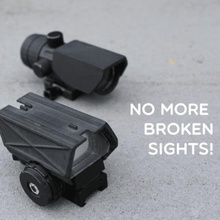 sight covers plexiglass inserts various airsoft accesories attachment parts assault guard gun paintball sights 3d print model - Mito3D