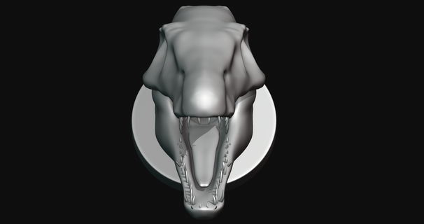 sigilmassasaurus cabeza 3d impresión modelo 3d print model - Mito3D