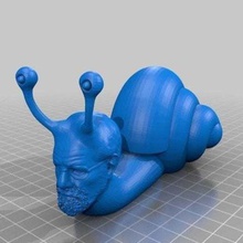 sigmund freud caracol a arte criaturas 3d print model - Mito3D