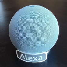 sign alexa - echo dot alzheimer amazon 3d print model - Mito3D