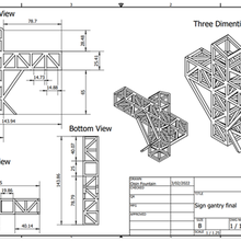 signe portique architecture math ingénierie 3d print model - Mito3D