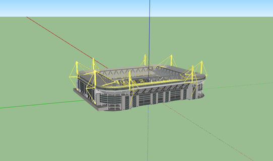 signal iduna park stadium stadium use 2023 soccer nfl nba mlb nhl germany borussia dortmund  3d print model - Mito3D