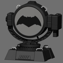 sinal de luz da noite base dados batman, superman, liga justiça arquitetura lightbase basefigure herói dccomic jogo brinquedos 3d print model - Mito3D