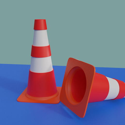 signalisation cône architecture décoration 3D print model - Mito3D