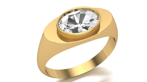 Signet Finger Ring Größen Schmuck Juwelen Ringe Goldringe Silberringe Anhänger Ohrringe Ohrring Weißes Gold ayyaz166 3d print model - Mito3D