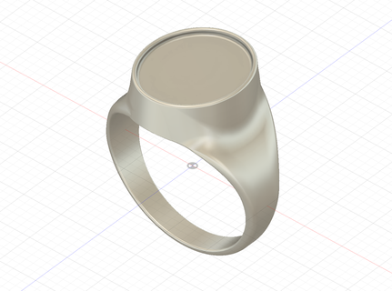 sinete anel anel 3d print model - Mito3D