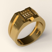 Signet Ring 89 Schmuck Silber Gold 3dprint Mode druckbar Kunst Männer 3d print model - Mito3D