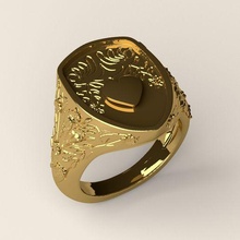 Signet sg 1 Schmuck Ring Silber Gold 3dprint Mode druckbar Kunst Frau Männer 3d print model - Mito3D