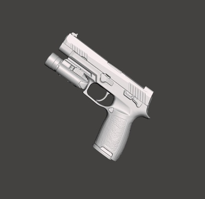 sigsauer m17 olight pl pro p320 m18 p226 kydex fondina fondine muffa 3d print model - Mito3D